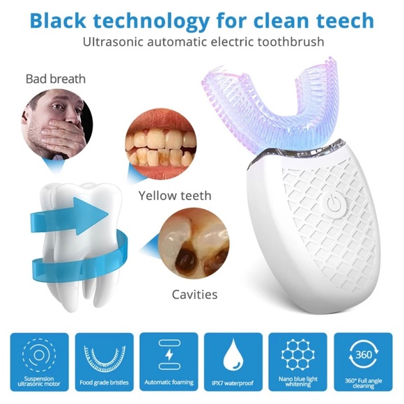 Tooth Whitening 60 Degrees Intelligent Automatic Sonic Electric Toothbrush - Picture 3 of 6